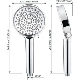 luxuskollektion Duschkopf mit Filter 20 Schichten Wassersparend Hochdruck Handbrause