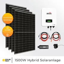 Solar ALLin Balkonkraftwerk 1760Wp/1500W Hybrid Anlage Solarpanel Photovoltaik Solaranlage