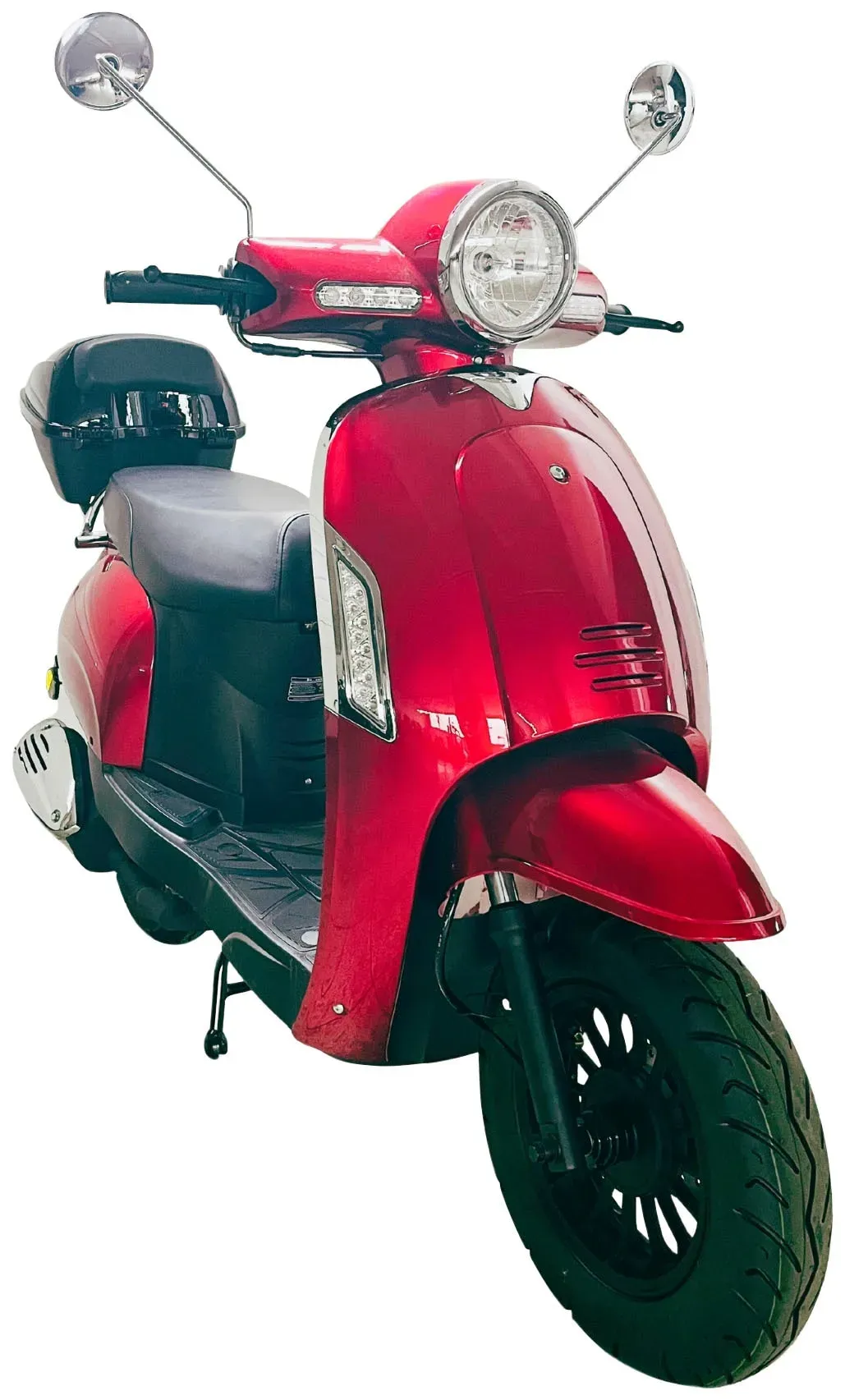 Motorroller GT UNION "Massimo 45 (mit/ohne Topcase)" & Mofas rot (rot mit topcase) Motorroller