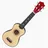 GoKi Ukulele 54 cm, mini, rot/schwarz/natur