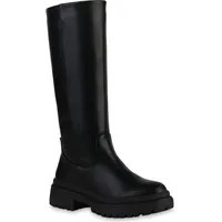 VAN HILL Plateaustiefel Damen Schwarz 39