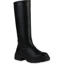 VAN HILL Plateaustiefel Damen Schwarz 39