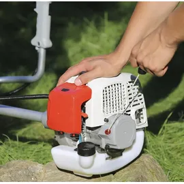 Ikra mogatec IKRA Benzin Freischneider Trimmer IBF 43 mit 2 Spulen & Schultergurt