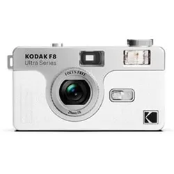 35mm Kamera F8 white analoge Kleinbildkamera