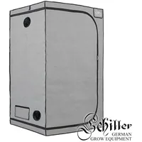 Schiller Growbox 100x100x200 cm - Pflanzenzelt Anbauzelt Indoor Grow Tent 600D