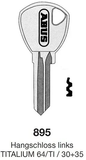 Schlüsselrohling ABUS 895
