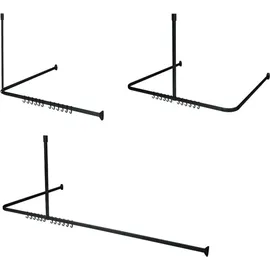 Sealskin Duschvorhangstangen-Set Easy-Roll Schwarz