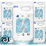 25 Liter destilliertes Wasser 100% reines | Demineralisiertes Wasser 5x5L - destilliertes Wasser geeignet für Bügeleisen, Luftbefeuchter, Batterien und vieles mehr