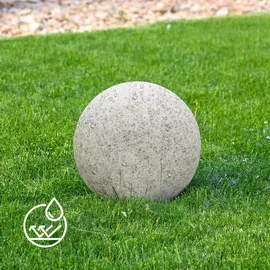 Kobi Stein Kugelleuchten Außen Wasserdicht und Winterfest IP65 Gartenlampe Aussen, IP65 Kabel 2m Garten Deko, Gartenleuchten mit Strom