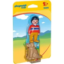 Playmobil 1.2.3 Mann mit Hund 9256