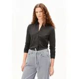 ARMEDANGELS Damen Bluse aus Bio-Baumwoll Mix NALAANNIA Slim Fit Steel Melange Xs - XS
