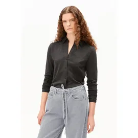 ARMEDANGELS Damen Bluse aus Bio-Baumwoll Mix NALAANNIA Slim Fit Steel Melange Xs - XS