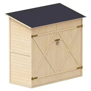 upyard Geräteschuppen 1,50 x 0,70 m Natur