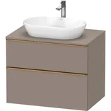 Duravit Waschtischunterschrank wandhängend „D-Neo“ 80 × 66,4 × 55 cm in Basalt Matt