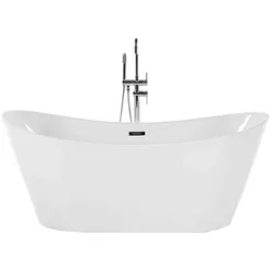 Badewanne freistehend weiß oval 160 x 76 cm ANTIGUA