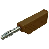 HIRSCHMANN TEST & MEASUREMENT Hirschmann LAS N WS Au Lamellenstecker Stecker, gerade Stift-Ø: 4mm Braun 1St.