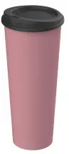 Kaffeebecher Mehrwegbecher To Go Becher mit Deckel, 0,5 Liter 01969066-00000 , 1 Stück, Farbe: raffiniertes rot/schwarz