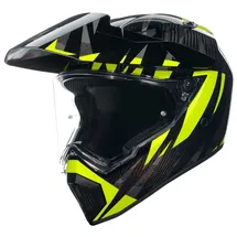 AGV Ax9 Steppa, Endurohelm - Dunkelgrau/Grau/Neon-Gelb / XS