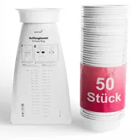 Spuckbeutel 2000 ml (50 Stück) - Kotzbeutel mit Ring - Kotztüten für Auto & Kinder - Praktische Spucktüten für Reisen & Notfälle - Robuste Brechbeutel für Unterwegs