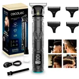 Cecotec Haarprofiler Bamba PrecisionCare Samurai. LCD-Bildschirm, Präzisionsschnitt, 4 Kammführungen (1 mm - 4 mm), Haare und Bart, bis zu 120 Minuten Autonomie,