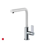 Franke Neptun-Evo Chrom/Weiß Wasserhahn Armatur Spültischarmatur Einhandmischer