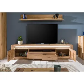 MASSIVMOEBEL24.DE KENT TV-Lowboard 223x40x53 cm Beige Holz