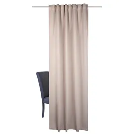 HOMEbasics Schmidt Fertiggardine Blacky 140 x 175 cm Polyester Beige