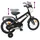 vidaXL Kinderfahrrad 16 Zoll schwarz