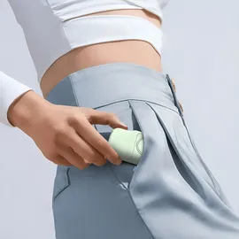 wozinsky Mini-Powerbank mit integriertem USB-C-Kabel und Apple Watch Ladegerät 5000 mAh 15 W Grün