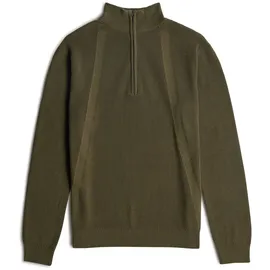 G-Star Structured Half Zip Knit Grün L