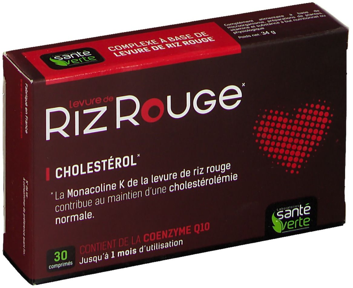 Santé Verte Riz Rouge® Cholestérol 30 pc(s) comprimé(s)