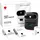 Phomemo M110 Etikettendrucker, Bluetooth Etikettendrucker Selbstklebend mit 3 Etikettenrollen, Thermo Label Printer für Barcode, Einzelhandel, kleine Unternehmen, Schule, mit Handys & PC, Schwarz