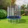 Tectake Garfunky 244 cm inkl. Sicherheitsnetz und Leiter schwarz/blau