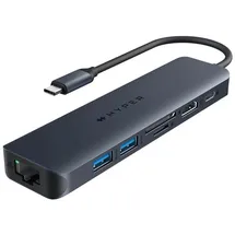 Hyper HyperDrive Next 7-Port USB-C Hub, blau, USB-C 3.1 [Stecker] (HD4003GL)