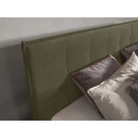 Alina Boxspringbett »Elmar« mit gestepptem Kopfteil, inklusive Matratze und Topper grün