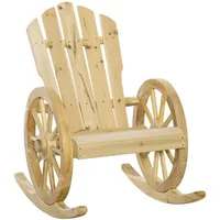 Outsunny Schaukelstuhl 68 x 88 x 92 cm beige