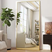 beautypeak Bogen Ganzkörperspiegel 165 x 57 cm Gold
