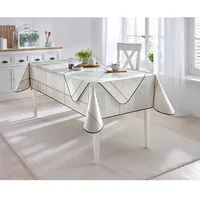Tischdecke Tischdecken Gr. B/L: 130 cm x 160 cm, eckig, grau (hellgrau) Gartentischdecke Gartentischdecken Tischwäsche