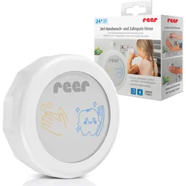Reer 2in1 Händewasch- und Zahnputz-Timer | Zwei Funktionen in einem Gerät | Zahnputzhilfe für Kinder