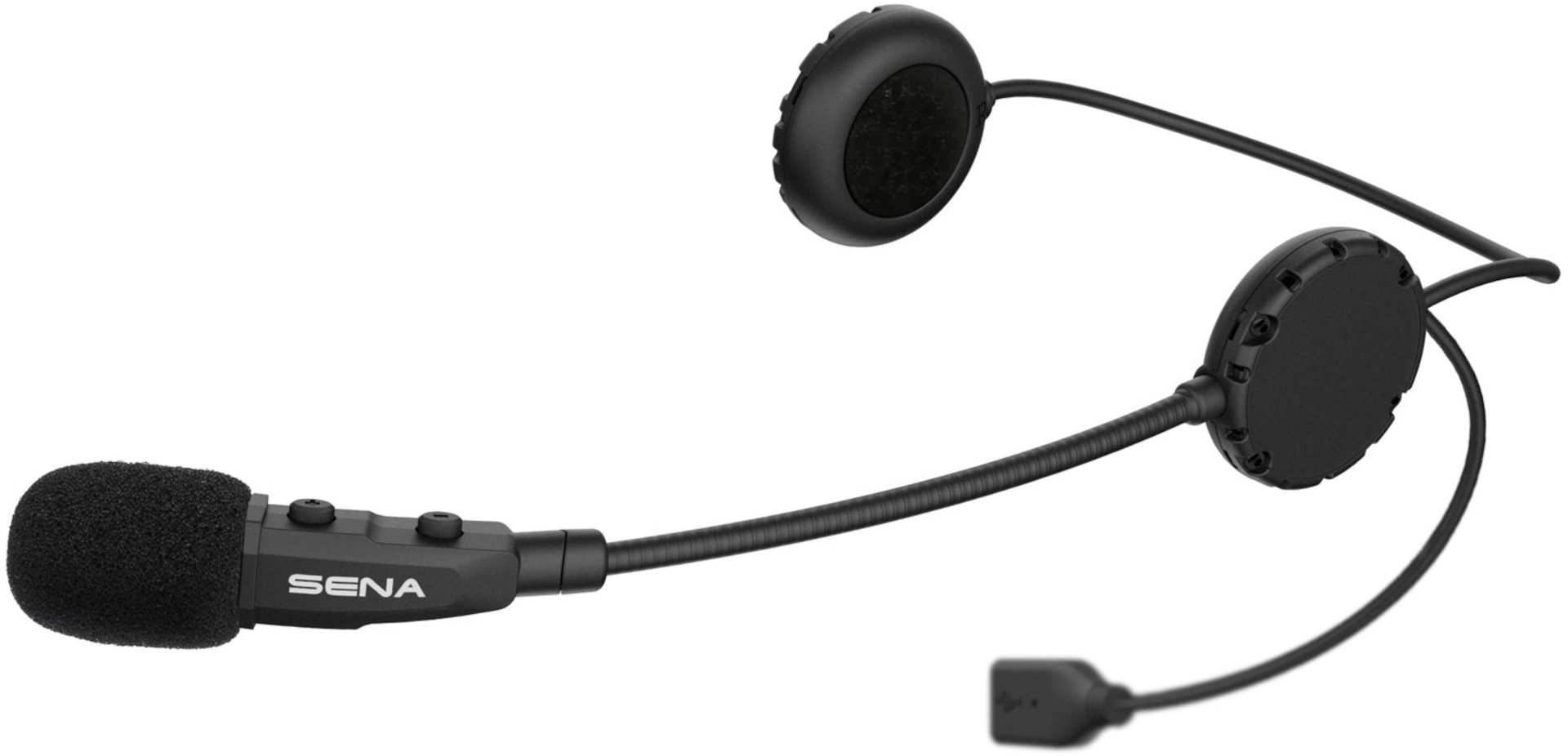 Sena 3S Plus Boom Bluetooth Communicatiesysteem, zwart, Eén maat