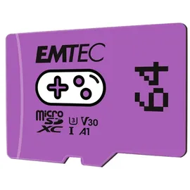 Emtec GAMING R100/W50 microSDXC 64GB, UHS-I U3, A1, Class 10 (ECMSDM64GXCU3G)