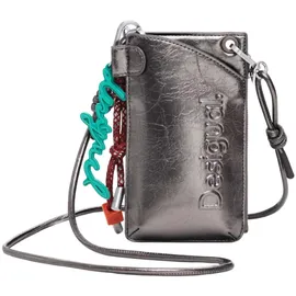 DESIGUAL Half Logo Milton Phone Bag Brushed Silver mauve