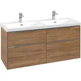 Villeroy & Boch Waschbeckenunterschrank Subway 3.0 4 Auszüge 127,2 x 57,9 x 47,8 cm Grau