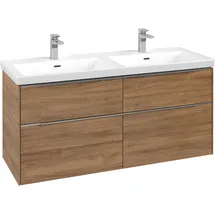 Villeroy & Boch Waschbeckenunterschrank Subway 3.0 4 Auszüge 127,2 x 57,9 x 47,8 cm Grau