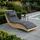 Home Deluxe Wellenholzliege 60 x 60 x 82 cm Braun
