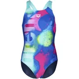 Arena Performance Spray Paint Swim Pro Back Jr - Badeanzug - Mädchen - Blue/Pink - 12-13A