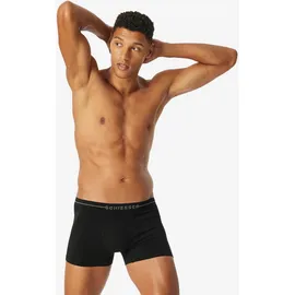 SCHIESSER Retro Boxershorts unifarben schwarz XXL 4er Pack