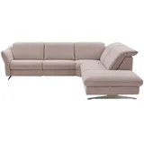 Hukla Ecksofa Mikrofaser Michelle ¦ rosa/pink ¦ Maße (cm): B: 292 H: 99 T: 258.0