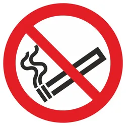 Verbotsschild - Rauchen verboten -  200 / Kunststoff