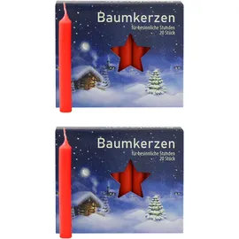 OLShop AG Baumkerzen 13 x 105 mm rot 20 St.